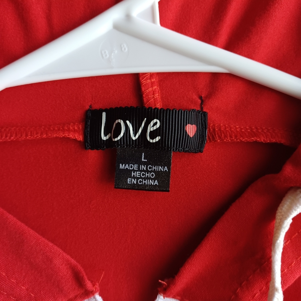 Love Red Garment with White Details - Picture 3 of 3